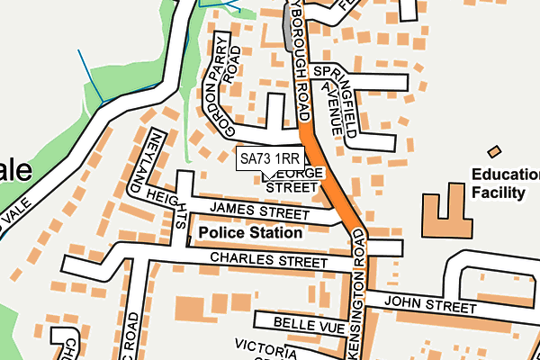 SA73 1RR map - OS OpenMap – Local (Ordnance Survey)