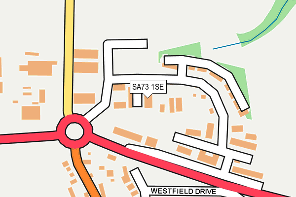 SA73 1SE map - OS OpenMap – Local (Ordnance Survey)