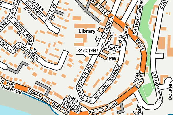 SA73 1SH map - OS OpenMap – Local (Ordnance Survey)