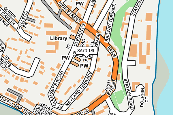 SA73 1SL map - OS OpenMap – Local (Ordnance Survey)