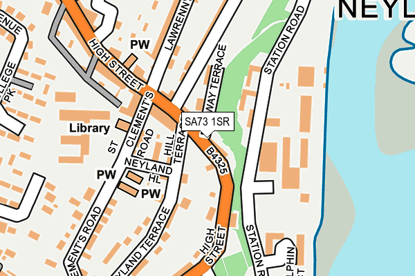 SA73 1SR map - OS OpenMap – Local (Ordnance Survey)