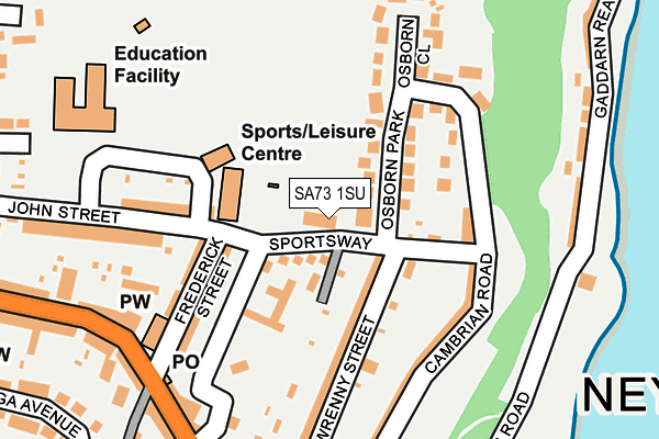 SA73 1SU map - OS OpenMap – Local (Ordnance Survey)
