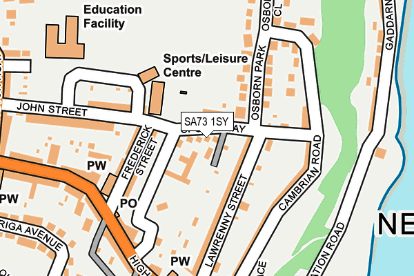 SA73 1SY map - OS OpenMap – Local (Ordnance Survey)