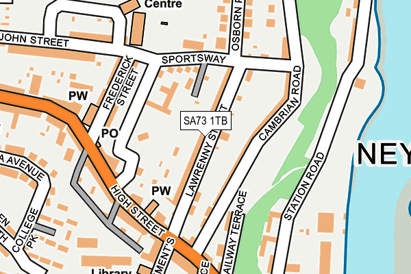 SA73 1TB map - OS OpenMap – Local (Ordnance Survey)