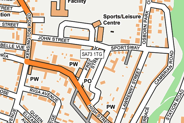 SA73 1TG map - OS OpenMap – Local (Ordnance Survey)