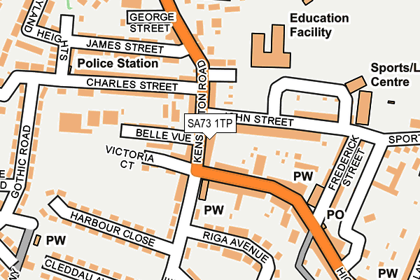 SA73 1TP map - OS OpenMap – Local (Ordnance Survey)