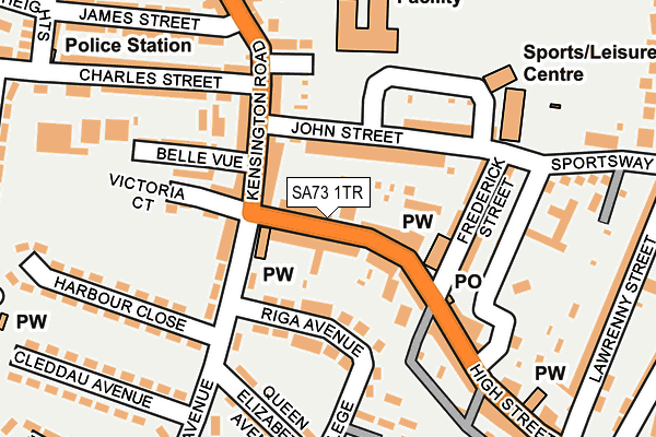 SA73 1TR map - OS OpenMap – Local (Ordnance Survey)