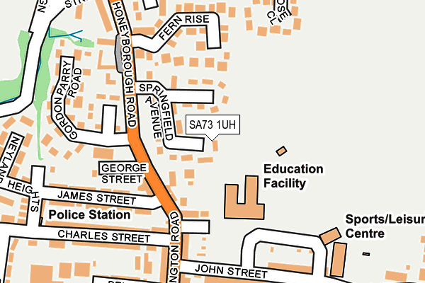 SA73 1UH map - OS OpenMap – Local (Ordnance Survey)