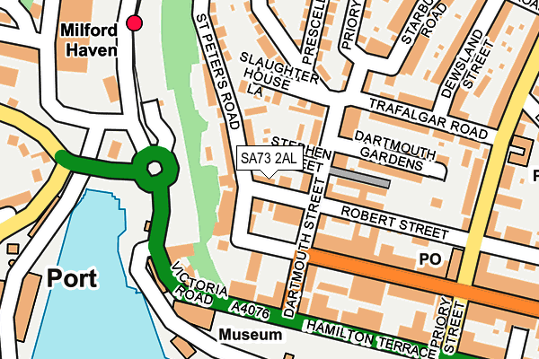 SA73 2AL map - OS OpenMap – Local (Ordnance Survey)