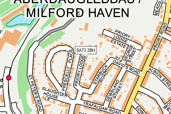 SA73 2BH map - OS OpenMap – Local (Ordnance Survey)