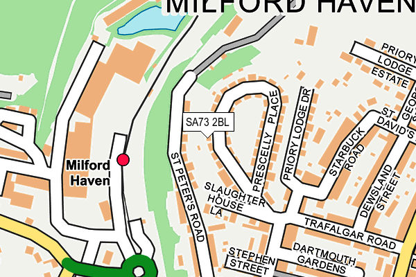 SA73 2BL map - OS OpenMap – Local (Ordnance Survey)