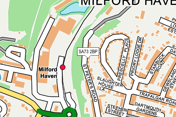 SA73 2BP map - OS OpenMap – Local (Ordnance Survey)