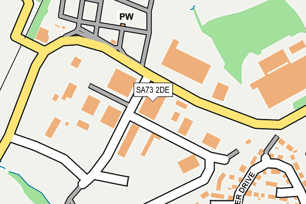 SA73 2DE map - OS OpenMap – Local (Ordnance Survey)