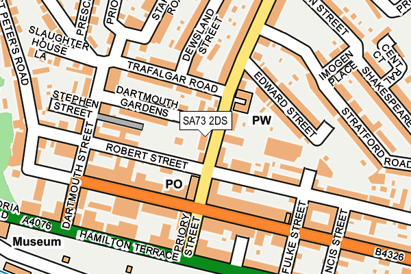 SA73 2DS map - OS OpenMap – Local (Ordnance Survey)