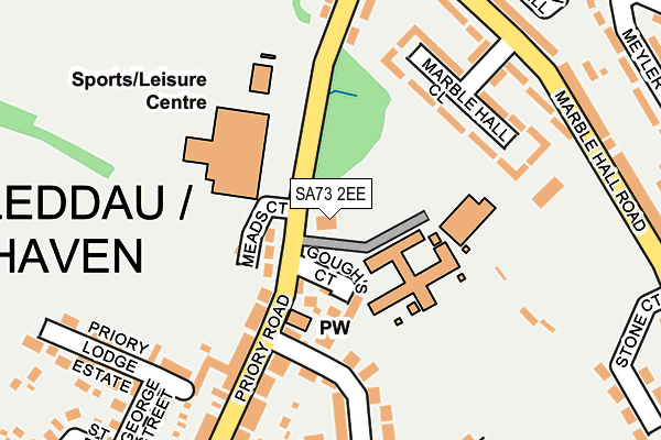 SA73 2EE map - OS OpenMap – Local (Ordnance Survey)