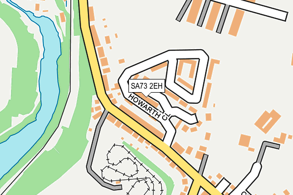 SA73 2EH map - OS OpenMap – Local (Ordnance Survey)