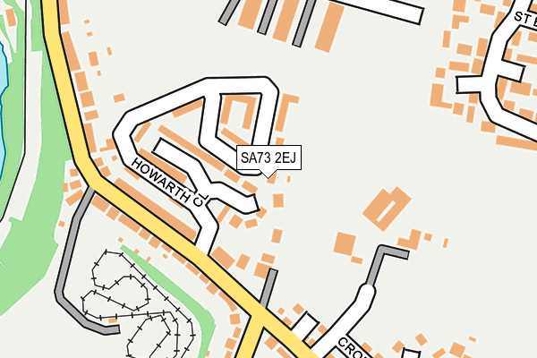 SA73 2EJ map - OS OpenMap – Local (Ordnance Survey)