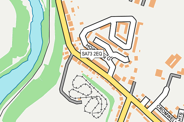 SA73 2EQ map - OS OpenMap – Local (Ordnance Survey)