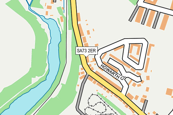 SA73 2ER map - OS OpenMap – Local (Ordnance Survey)