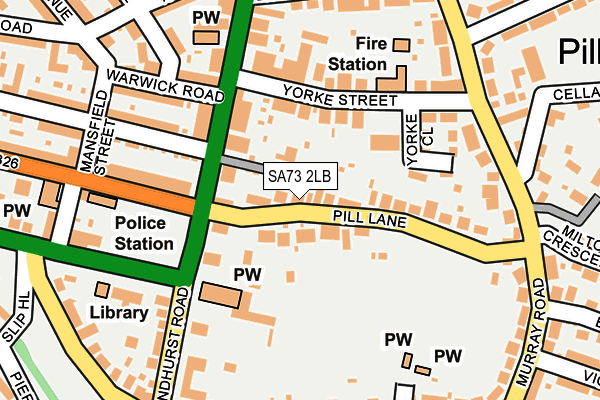 SA73 2LB map - OS OpenMap – Local (Ordnance Survey)