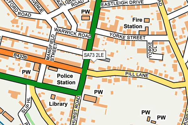 SA73 2LE map - OS OpenMap – Local (Ordnance Survey)