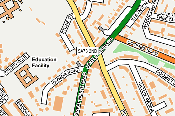 SA73 2ND map - OS OpenMap – Local (Ordnance Survey)