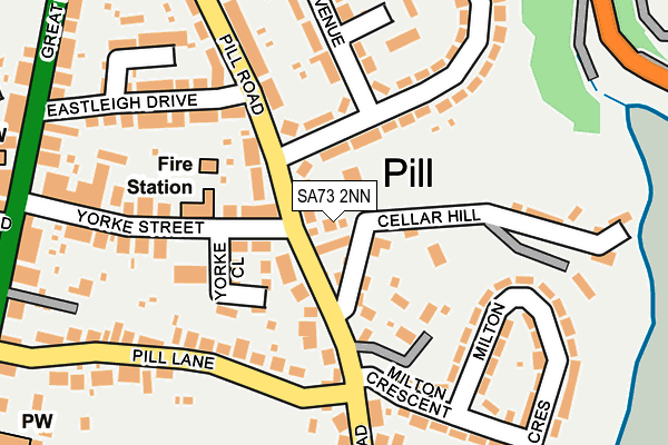 SA73 2NN map - OS OpenMap – Local (Ordnance Survey)