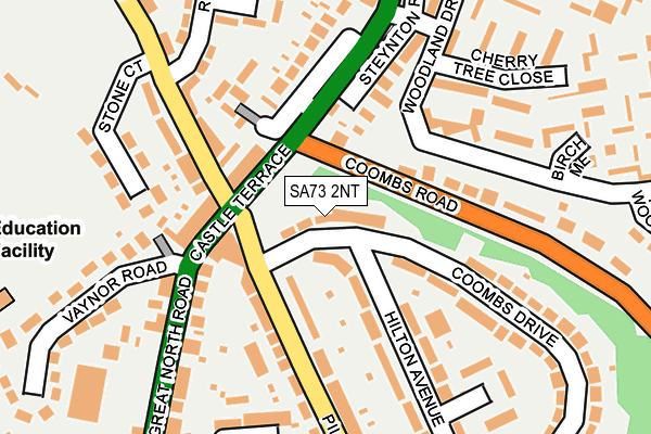 SA73 2NT map - OS OpenMap – Local (Ordnance Survey)