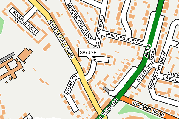 SA73 2PL map - OS OpenMap – Local (Ordnance Survey)