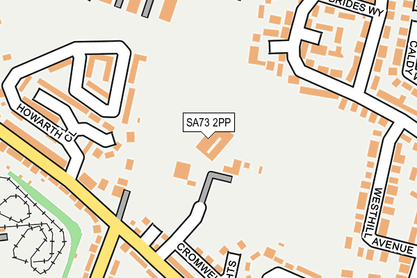 SA73 2PP map - OS OpenMap – Local (Ordnance Survey)