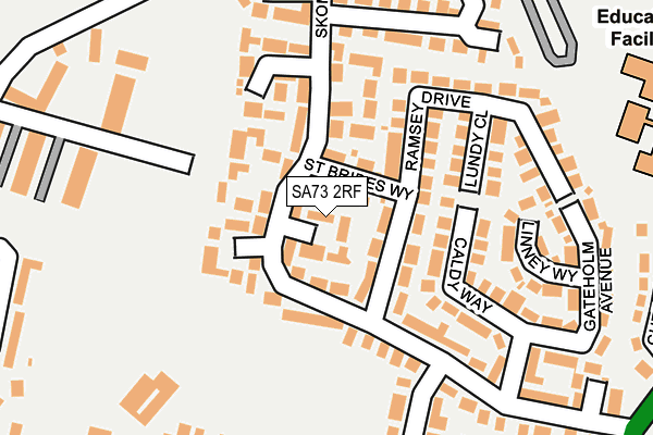 SA73 2RF map - OS OpenMap – Local (Ordnance Survey)