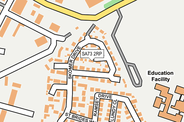 SA73 2RP map - OS OpenMap – Local (Ordnance Survey)