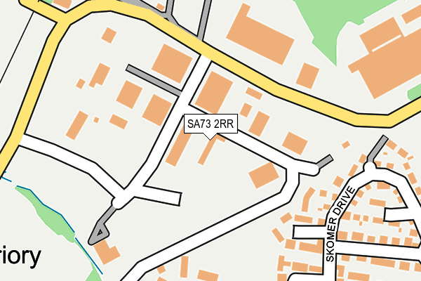 SA73 2RR map - OS OpenMap – Local (Ordnance Survey)