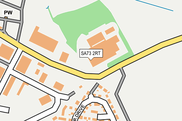 SA73 2RT map - OS OpenMap – Local (Ordnance Survey)