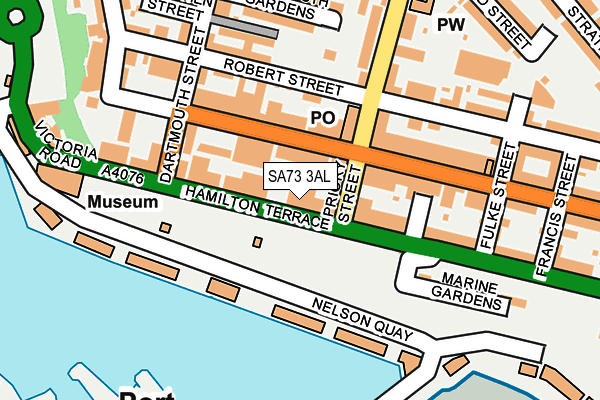 SA73 3AL map - OS OpenMap – Local (Ordnance Survey)