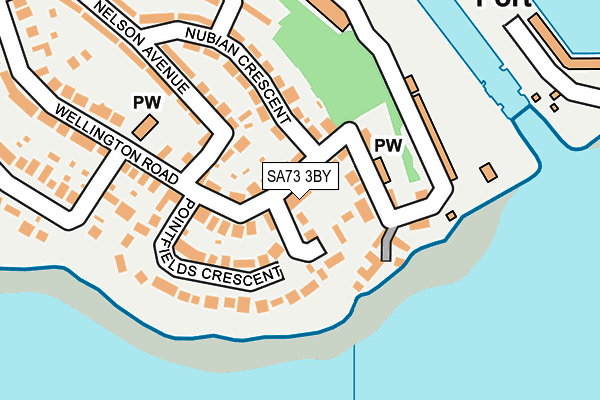 SA73 3BY map - OS OpenMap – Local (Ordnance Survey)