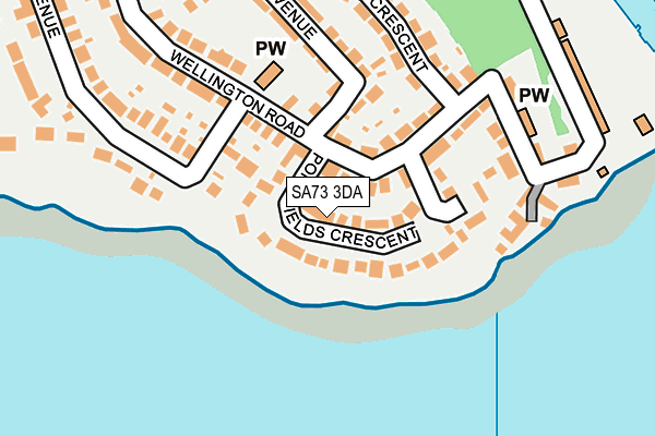 SA73 3DA map - OS OpenMap – Local (Ordnance Survey)