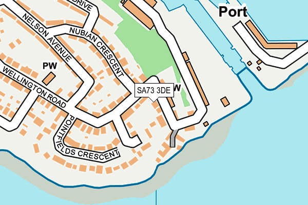 SA73 3DE map - OS OpenMap – Local (Ordnance Survey)