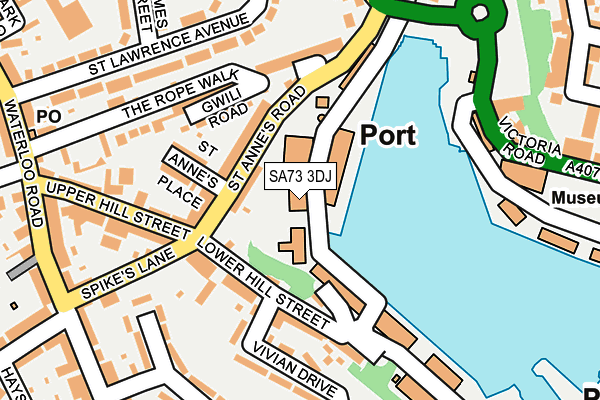 SA73 3DJ map - OS OpenMap – Local (Ordnance Survey)