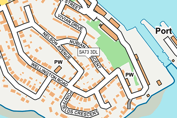 SA73 3DL map - OS OpenMap – Local (Ordnance Survey)