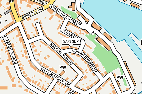 SA73 3DP map - OS OpenMap – Local (Ordnance Survey)