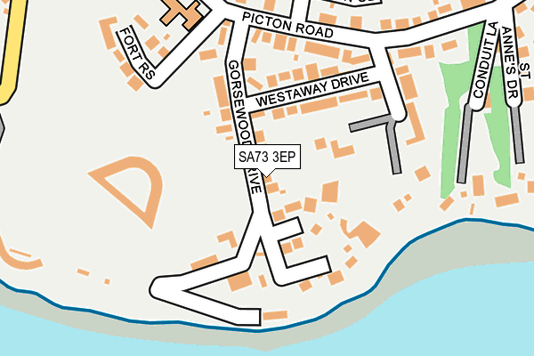 SA73 3EP map - OS OpenMap – Local (Ordnance Survey)
