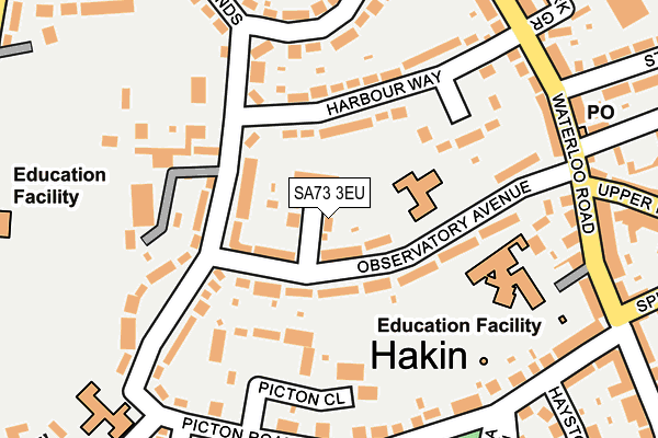 SA73 3EU map - OS OpenMap – Local (Ordnance Survey)