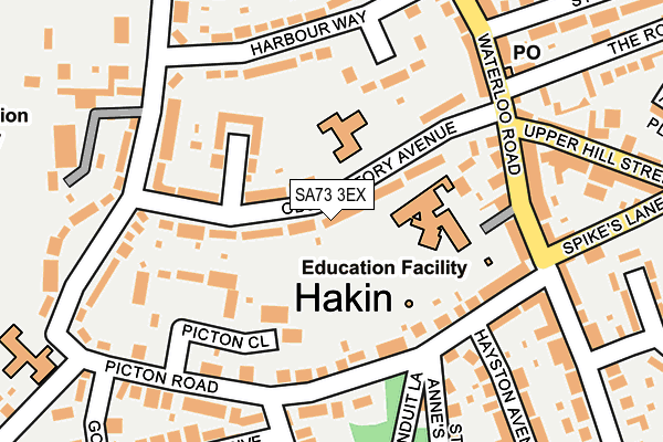 SA73 3EX map - OS OpenMap – Local (Ordnance Survey)