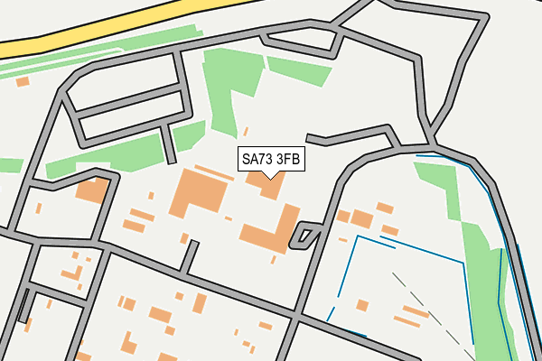 SA73 3FB map - OS OpenMap – Local (Ordnance Survey)