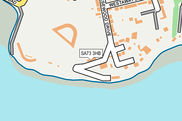 SA73 3HB map - OS OpenMap – Local (Ordnance Survey)