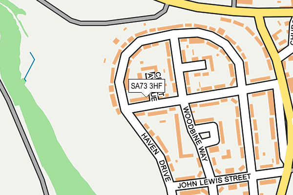 SA73 3HF map - OS OpenMap – Local (Ordnance Survey)