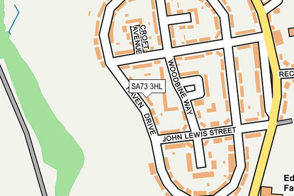 SA73 3HL map - OS OpenMap – Local (Ordnance Survey)