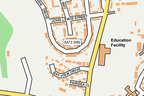 SA73 3HN map - OS OpenMap – Local (Ordnance Survey)