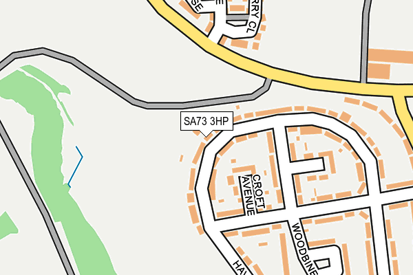 SA73 3HP map - OS OpenMap – Local (Ordnance Survey)